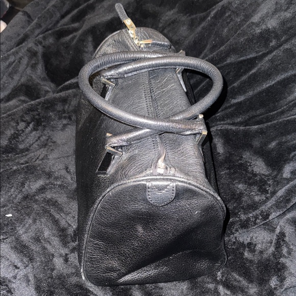 Brooks Brothers Black Pebbled Leather Satchel - Picture 4 of 12